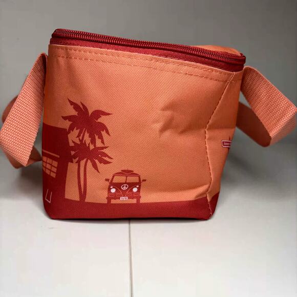 Set of 5 Trader Joe’s Mini Insulated Cooler Tote Bags Summer — Peach Orange NWT! - Picture 7 of 15